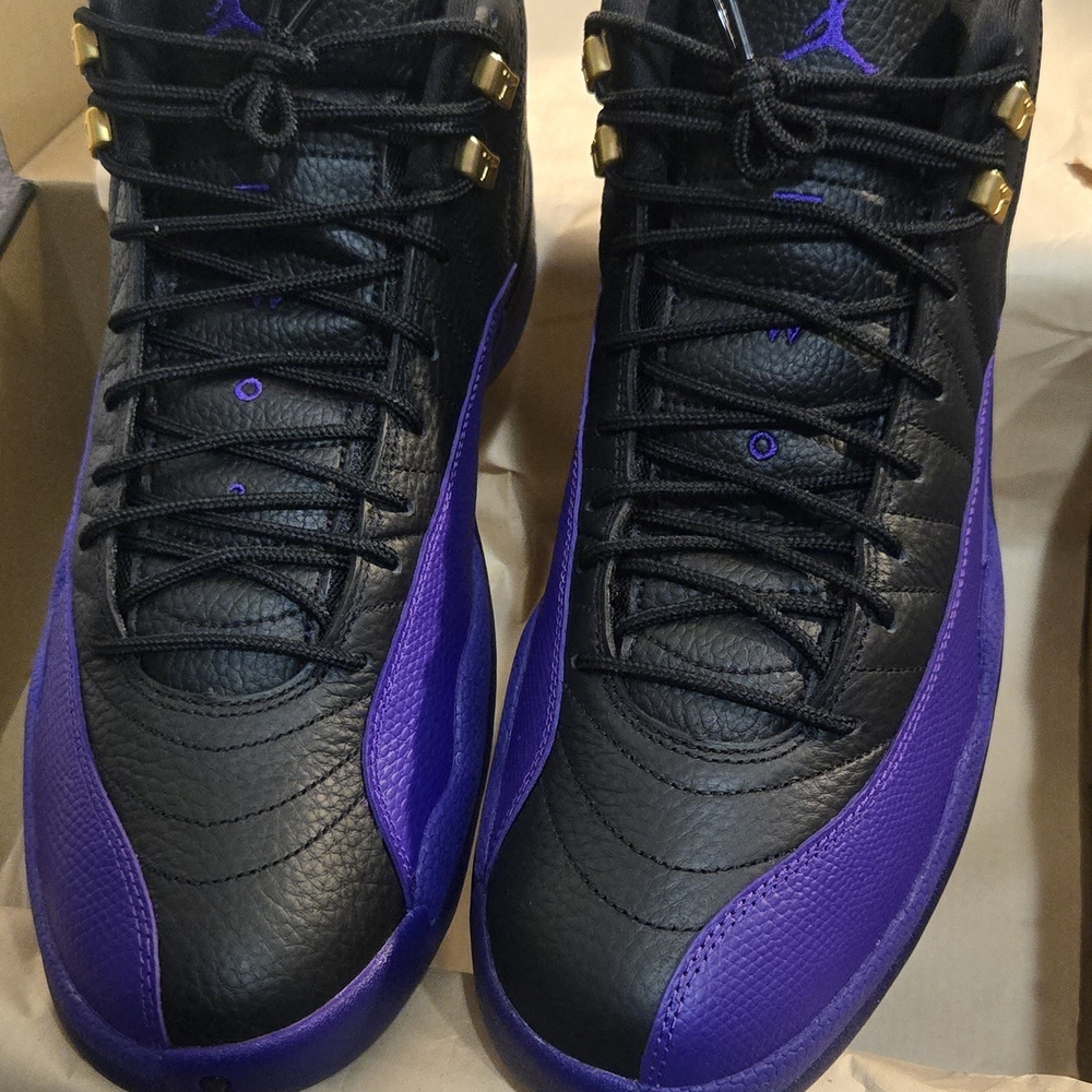 Air Jordan Style Men’s Black & Purple Basketball Sneakers